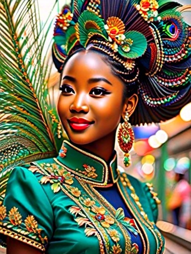 Traditional Cultural Headdress Poster