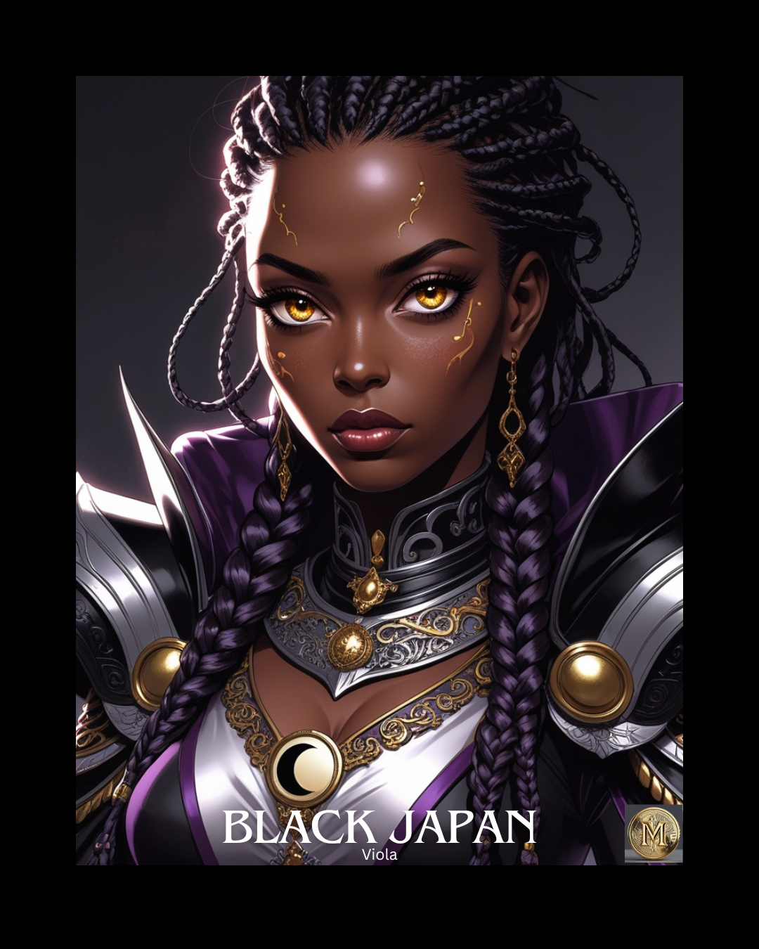Black Japan Poster Viola | Megami Gold | Investment