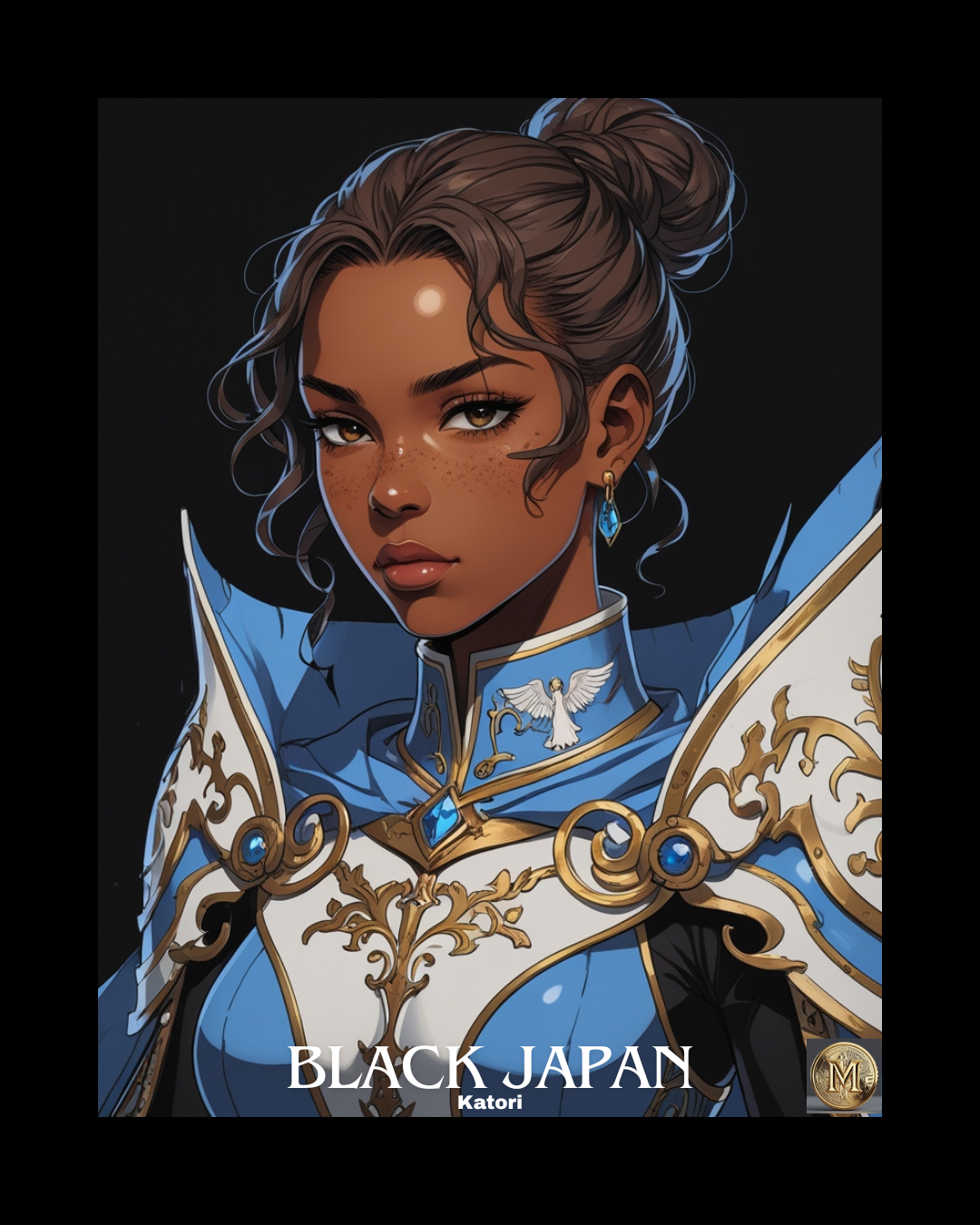 Black Japan Art Print