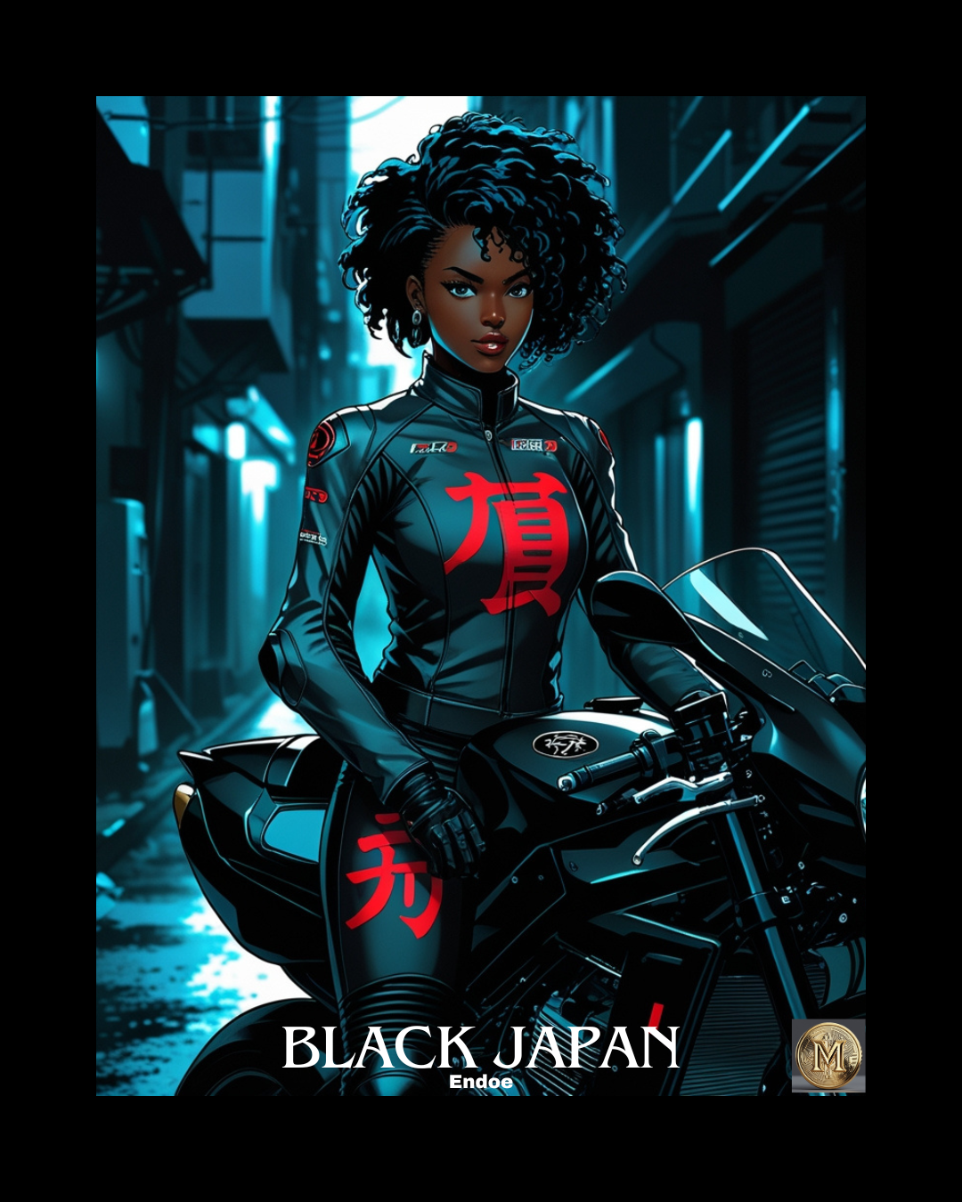 Black Japan Motorcycle Artwork | Megami Gold | Investment