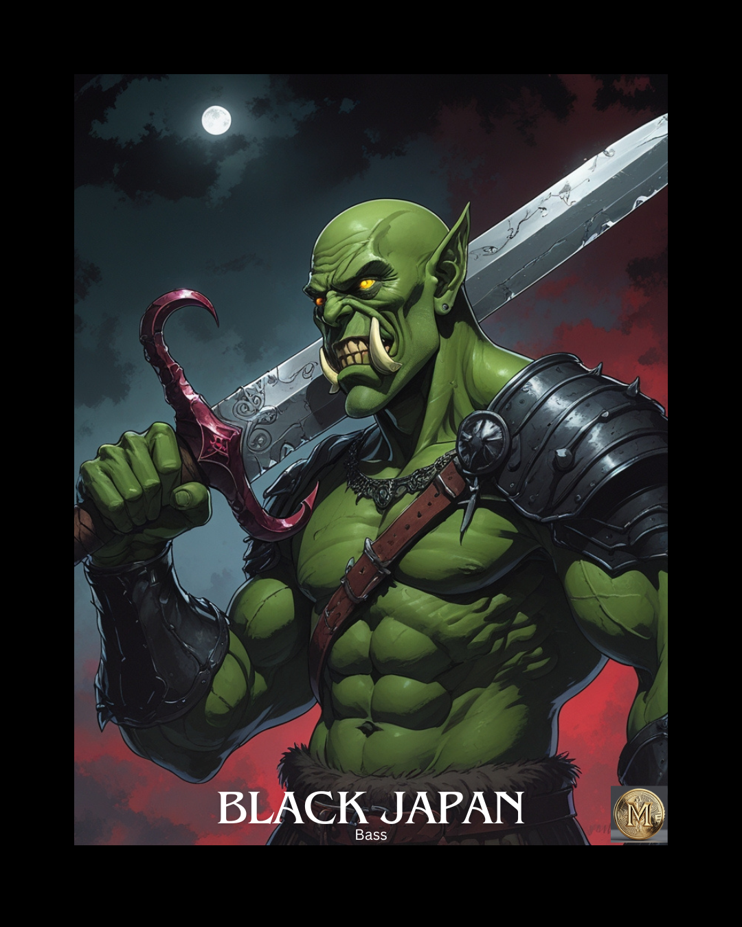 Black Japan Poster