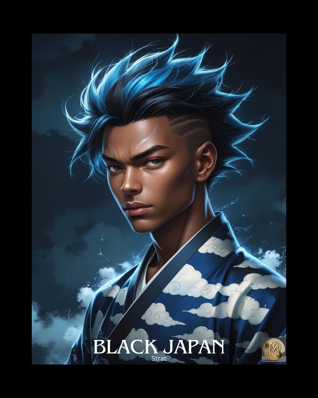 Black Japan Art Print Strat | Megami Gold | Investment