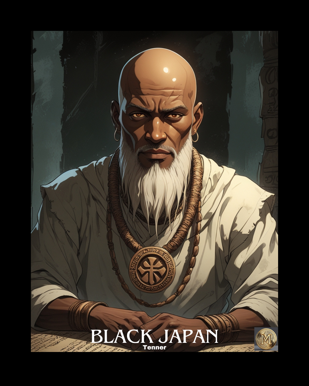 Black Japan Tenner Poster