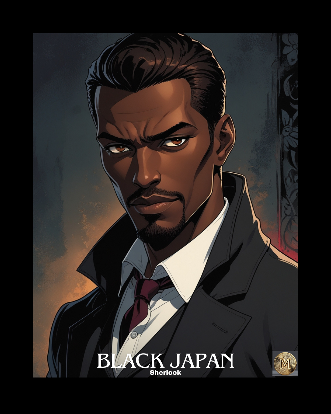 Black Japan Sherlock Poster