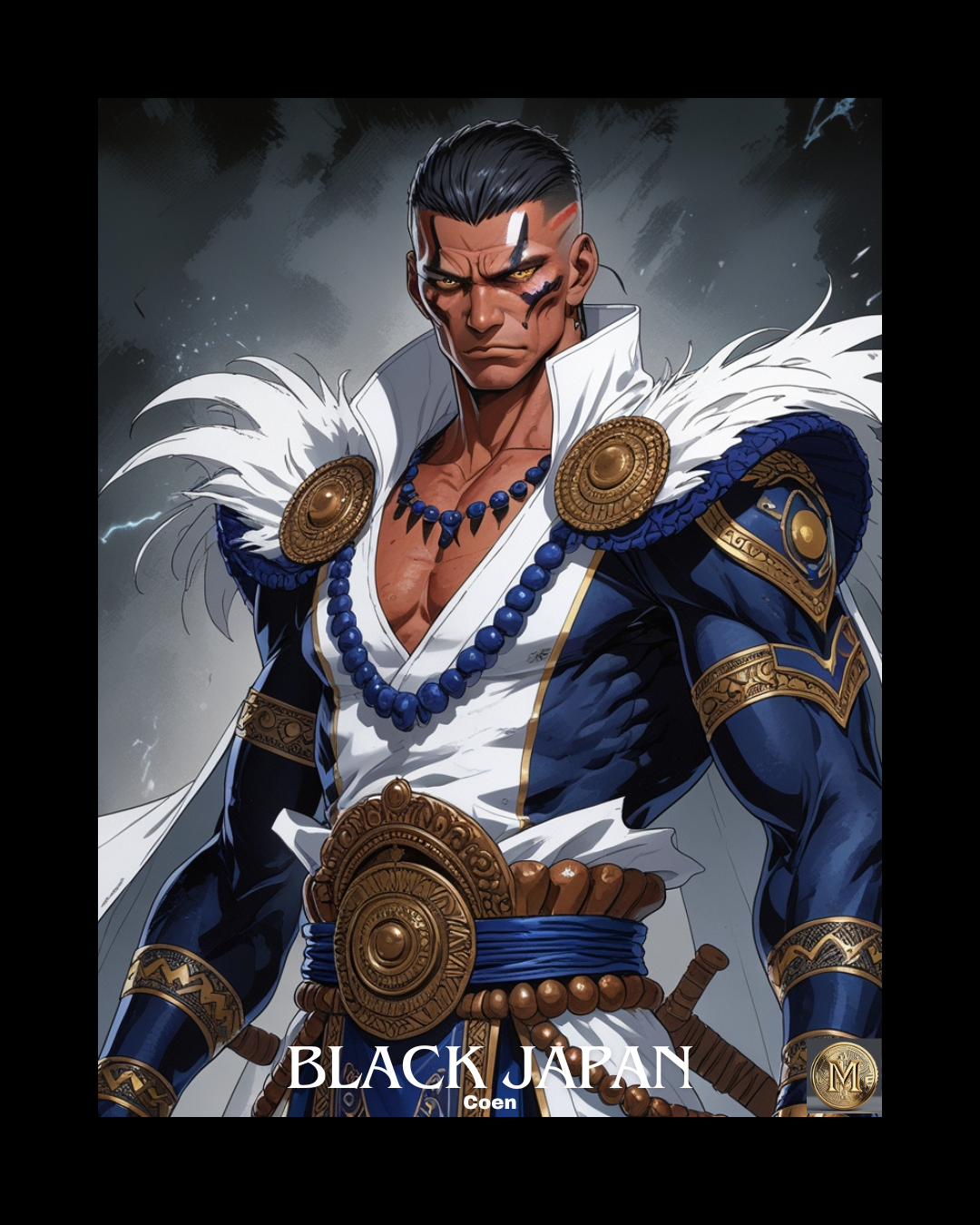 Black Japan Character Poster | Coen | Megami Gold | Investment