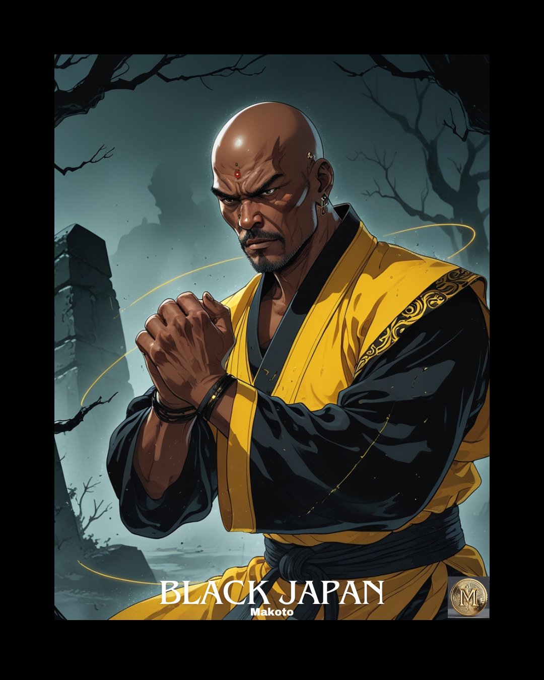 Black Japan Makoto Poster