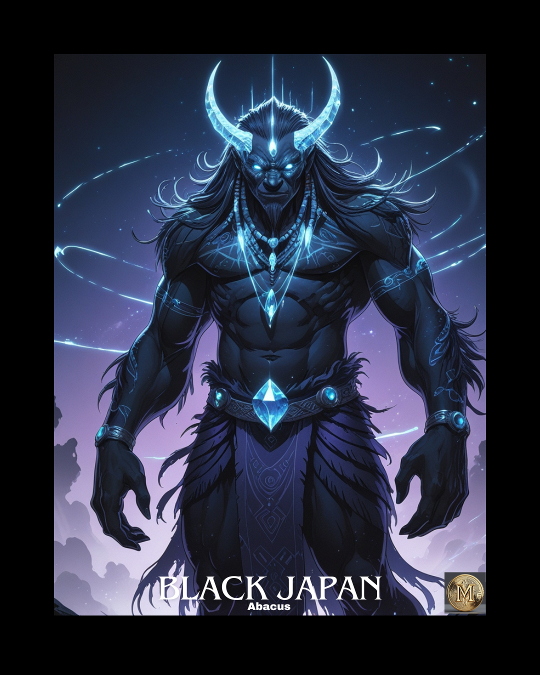 Black Japan Abacus Art Print