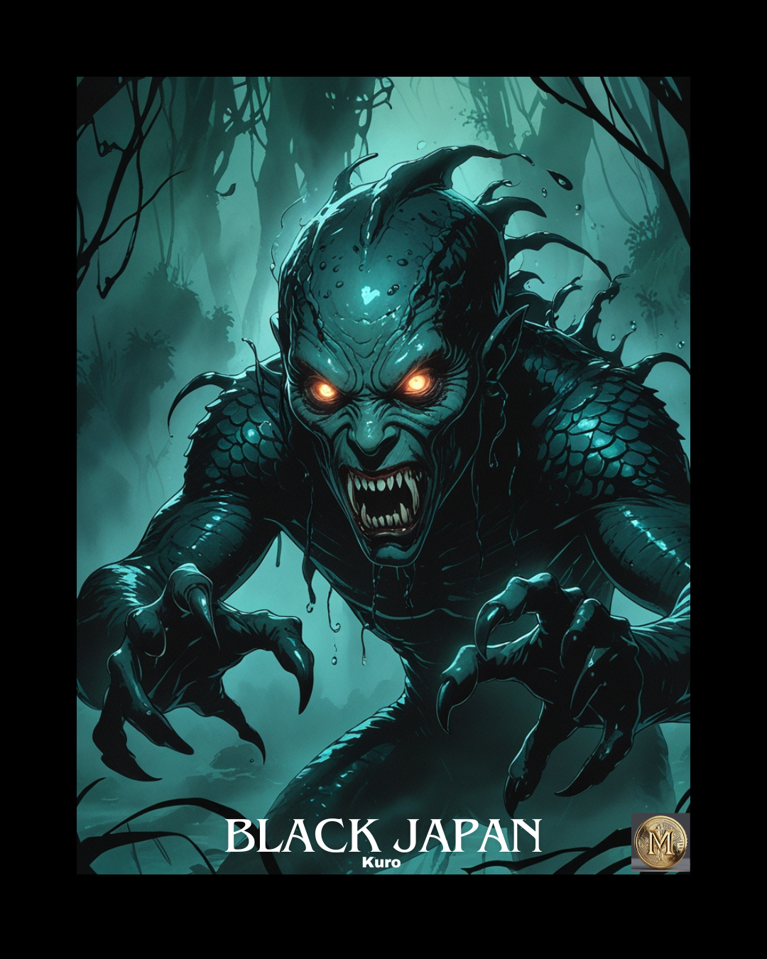 Black Japan Kuro Poster