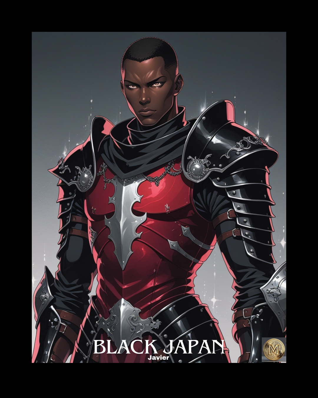 Black Japan Armor Poster