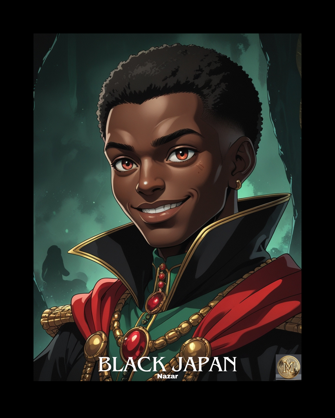 Black Japan Art Print