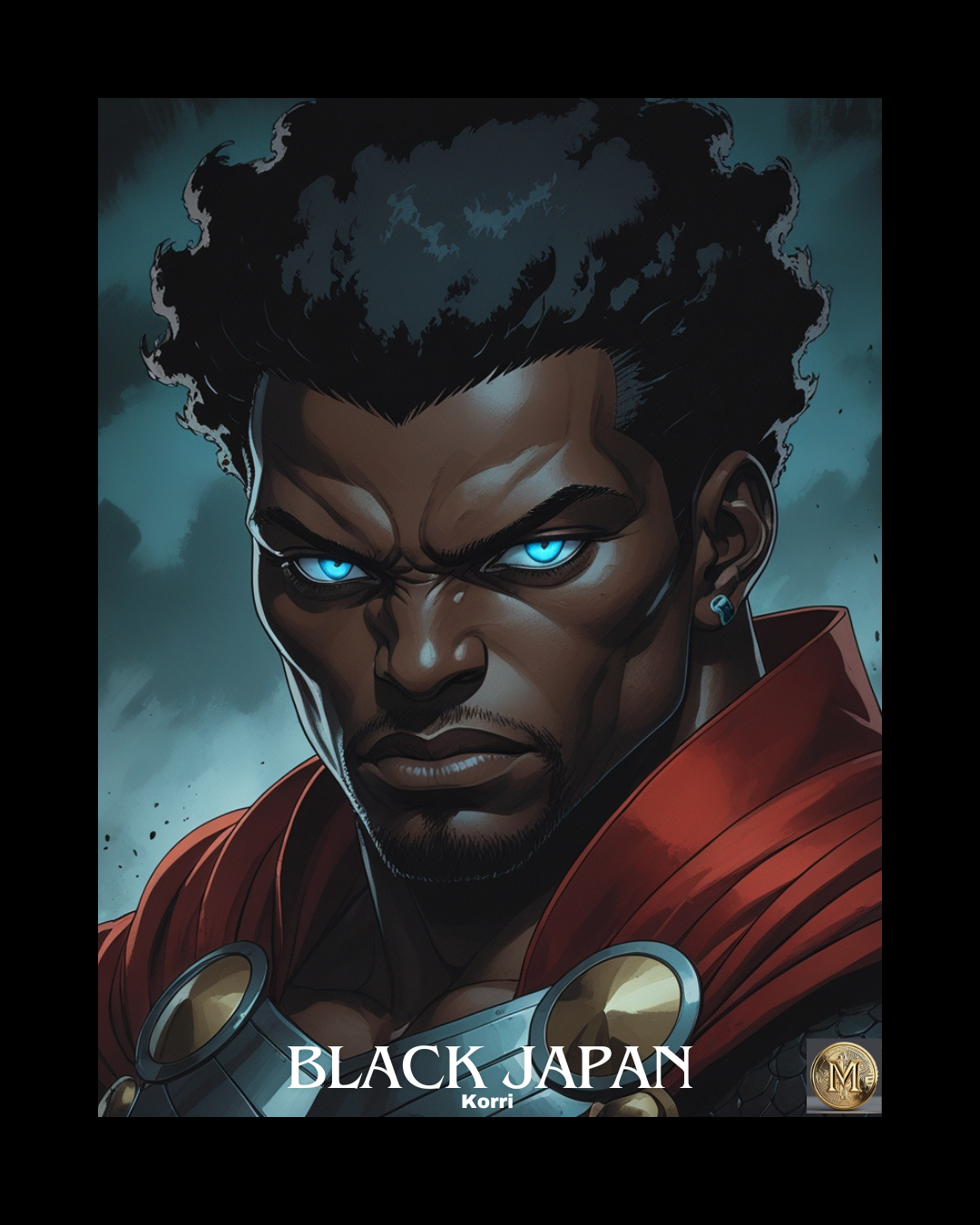 Black Japan Art Print