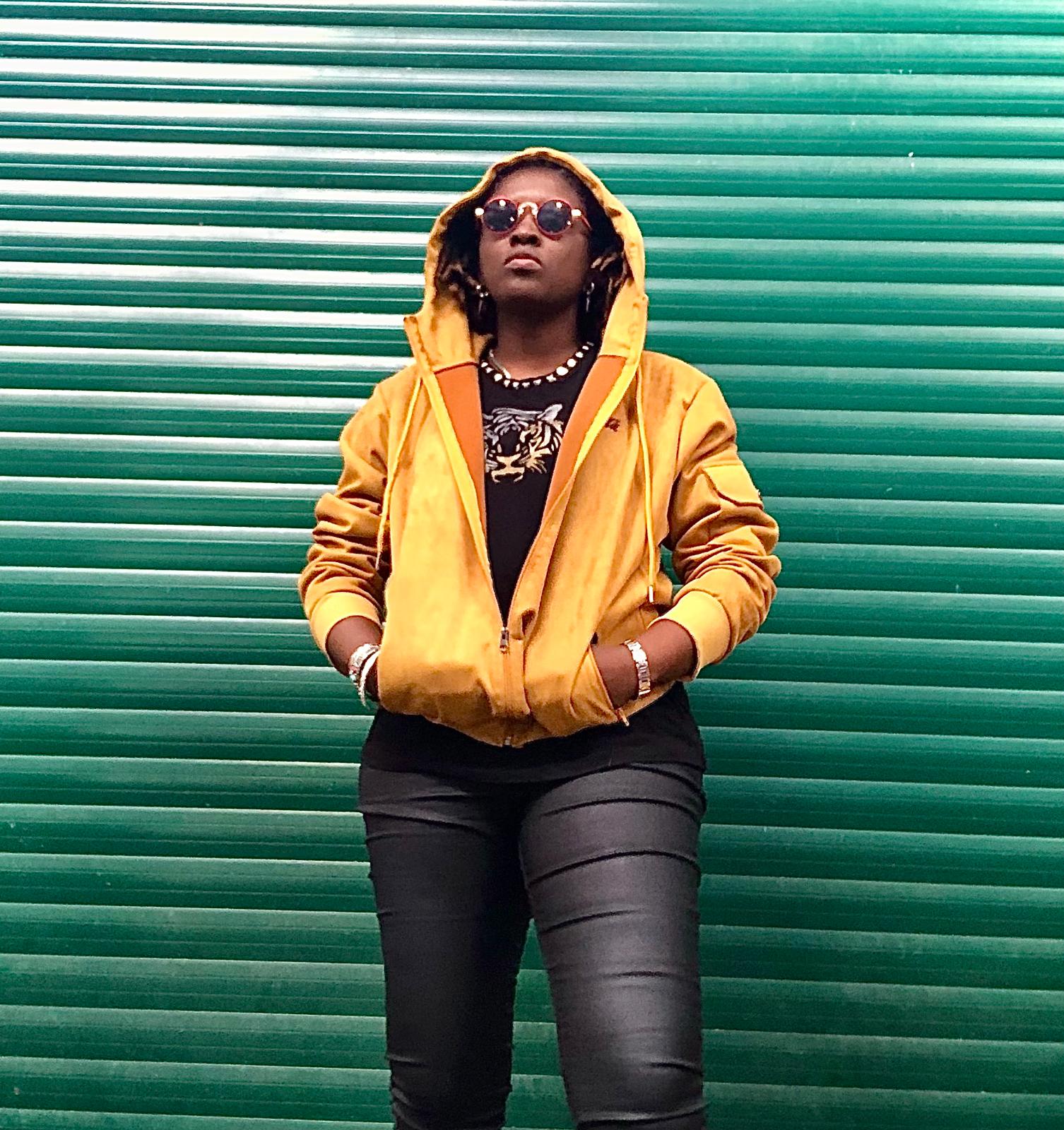 Yellow Hooded Jacket