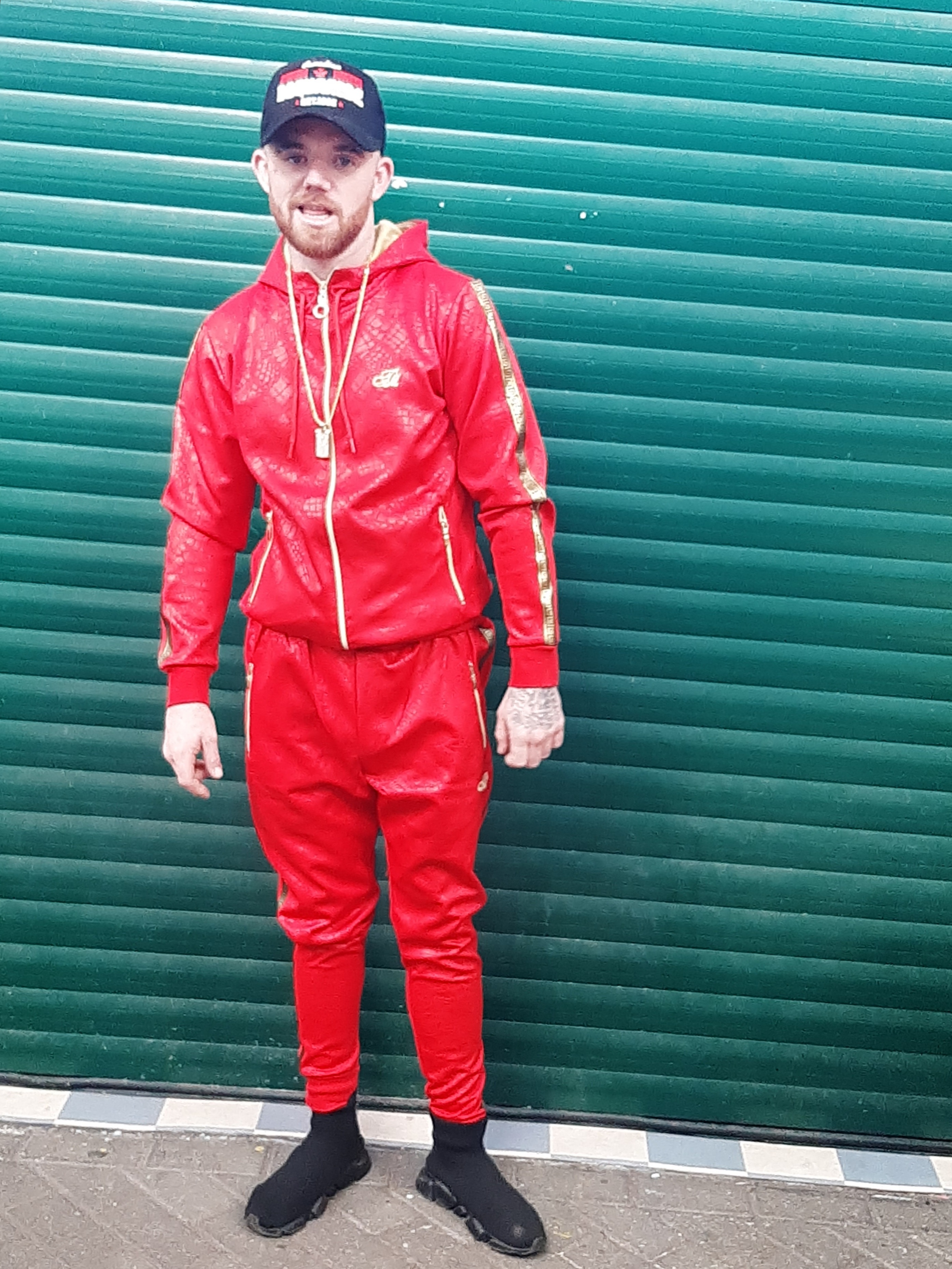 Red Sports Tracksuit