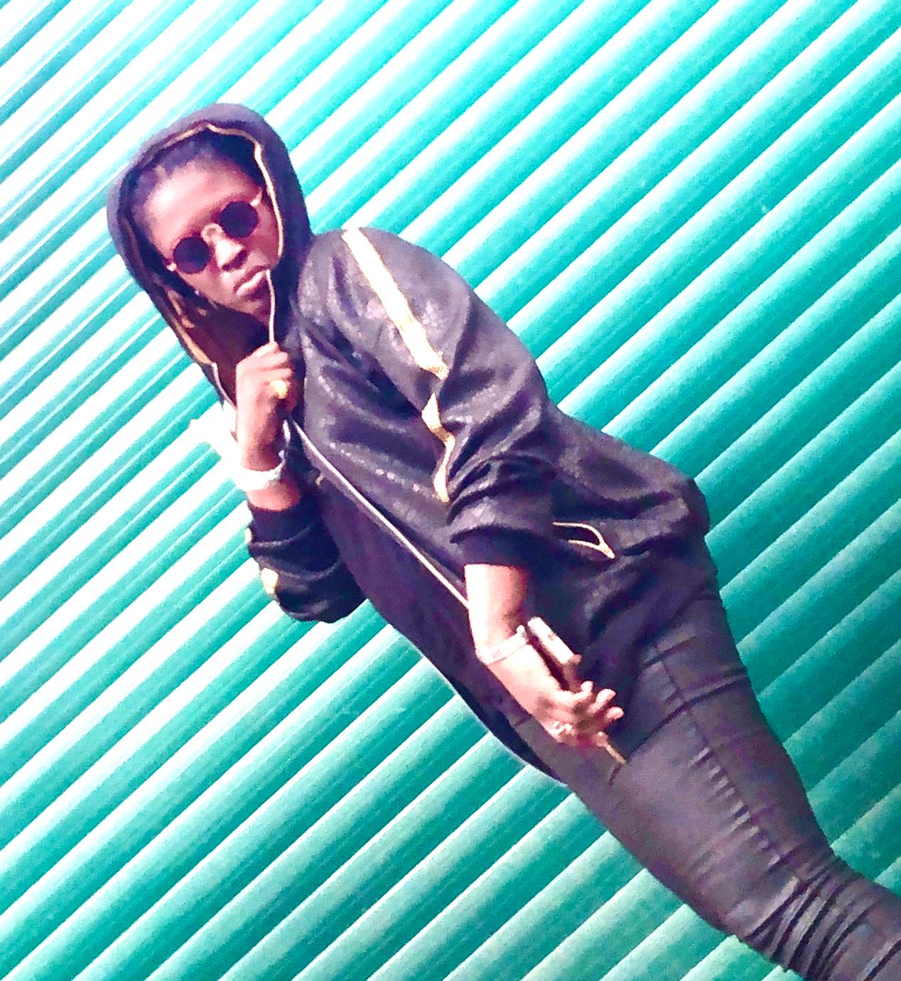 Black Hooded Leather Jacket