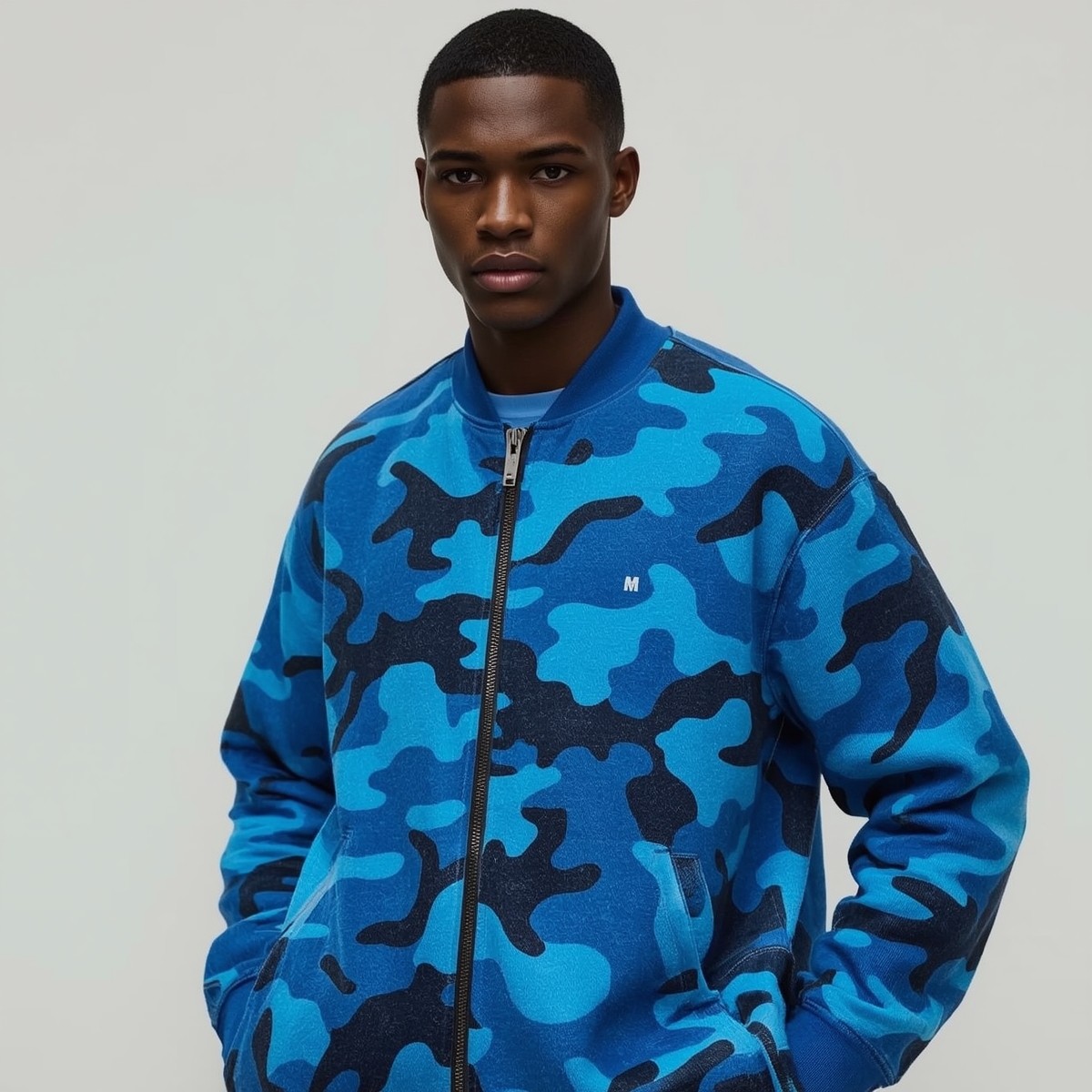 Blue Camouflage Jacket