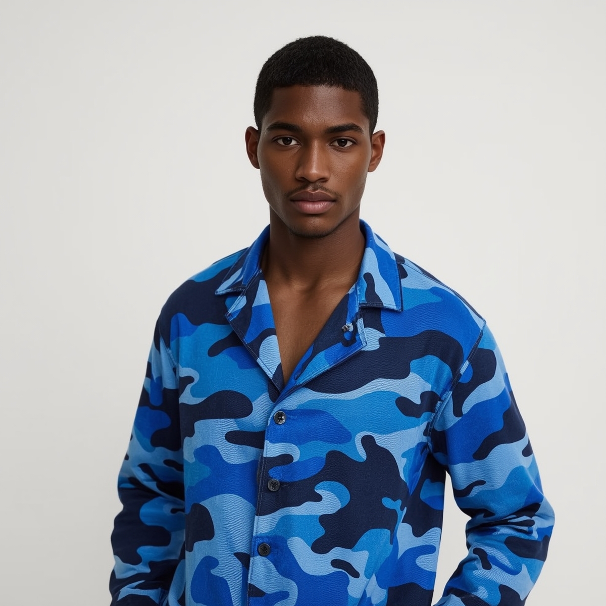 Blue Camouflage Jacket