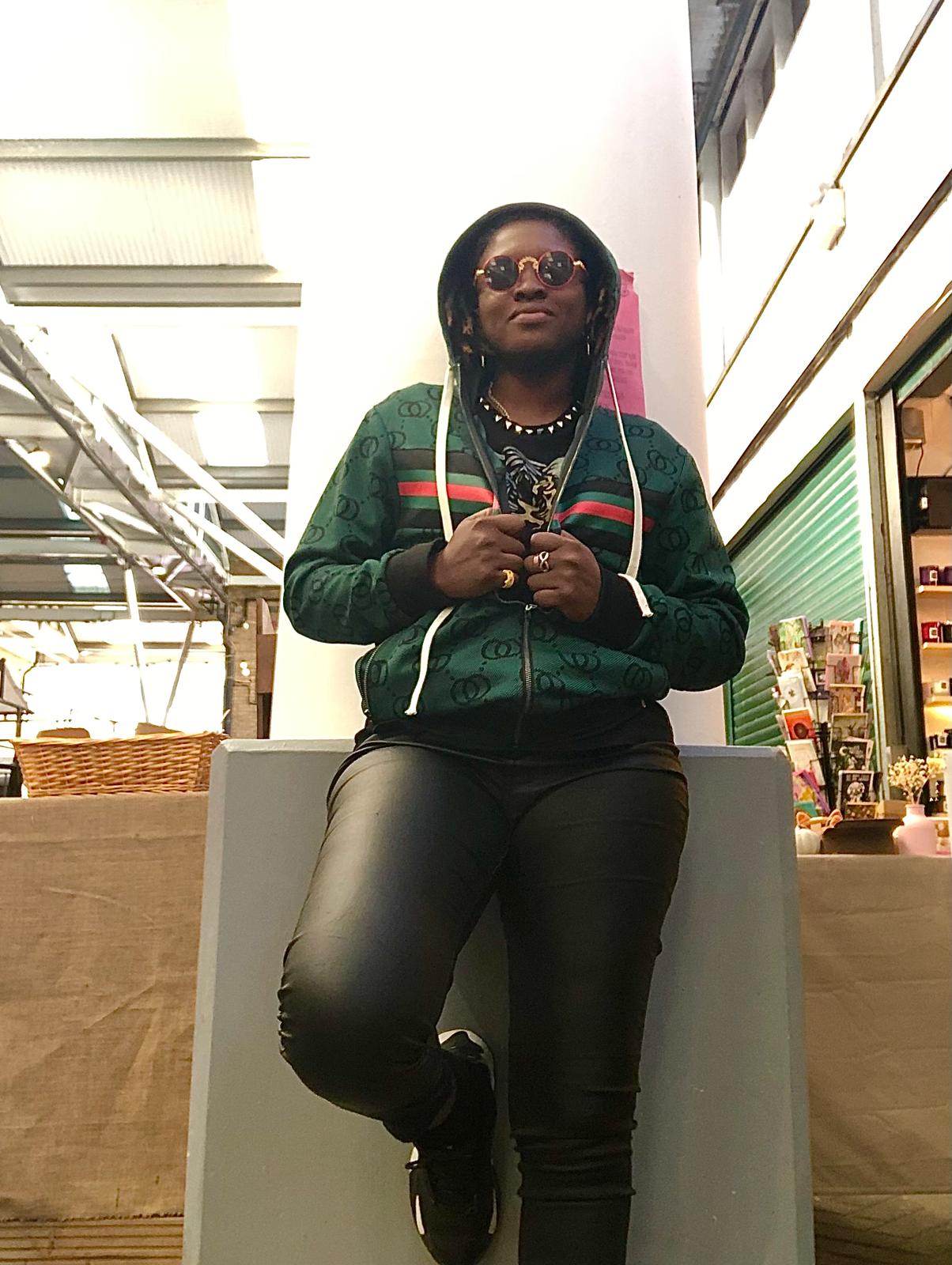 Designer Green Zip-Up Hoodie