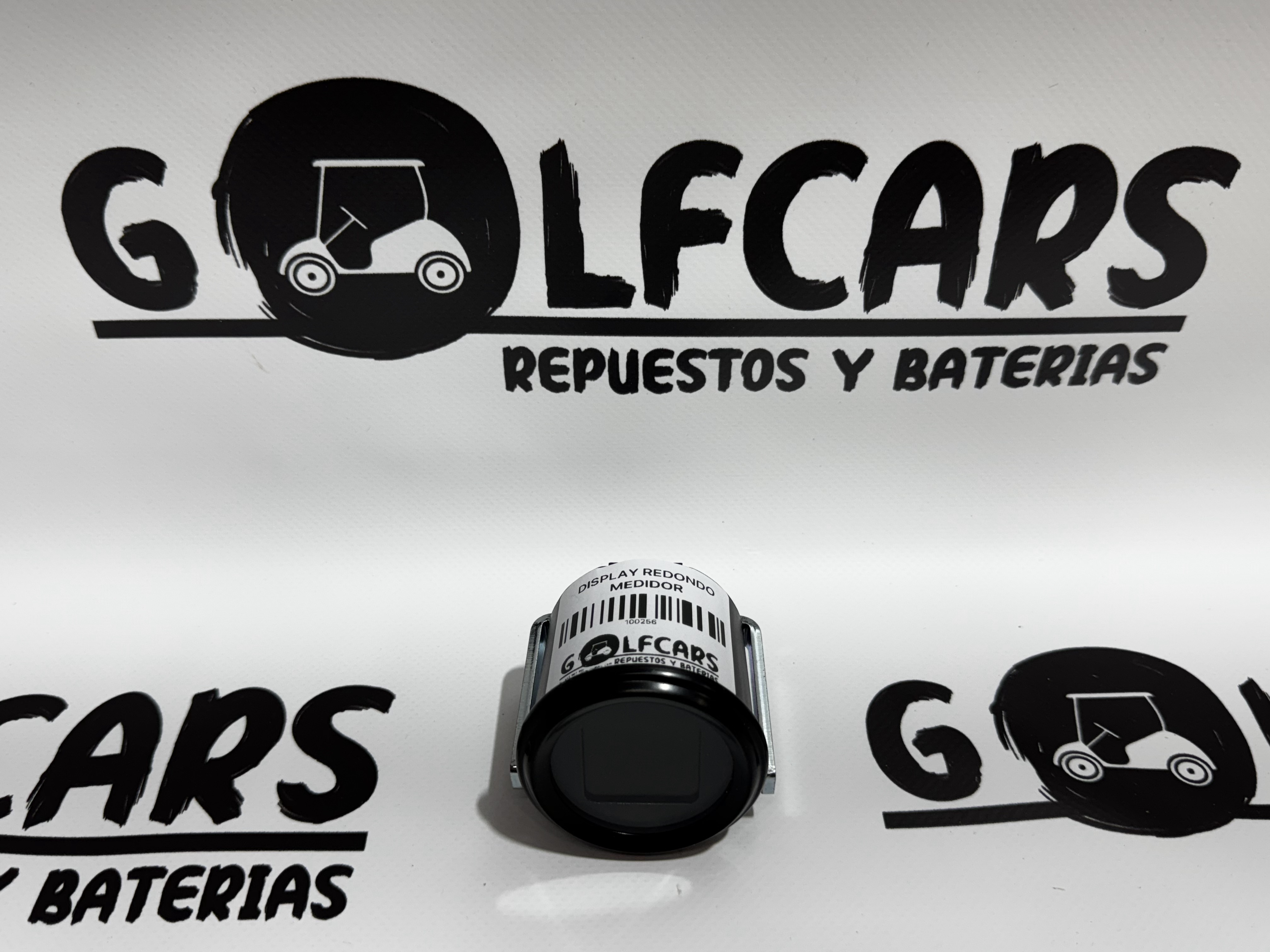 Display redondo medidor de baterías