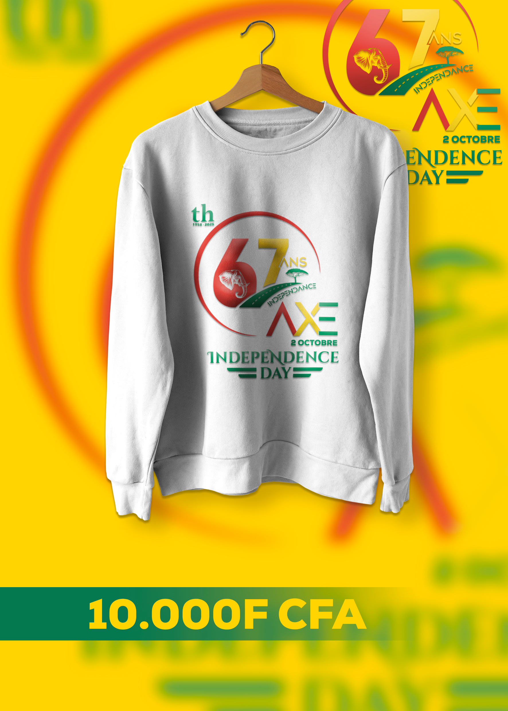 SWEATER : 67 Ans de Fierté et de Courage (AXE)