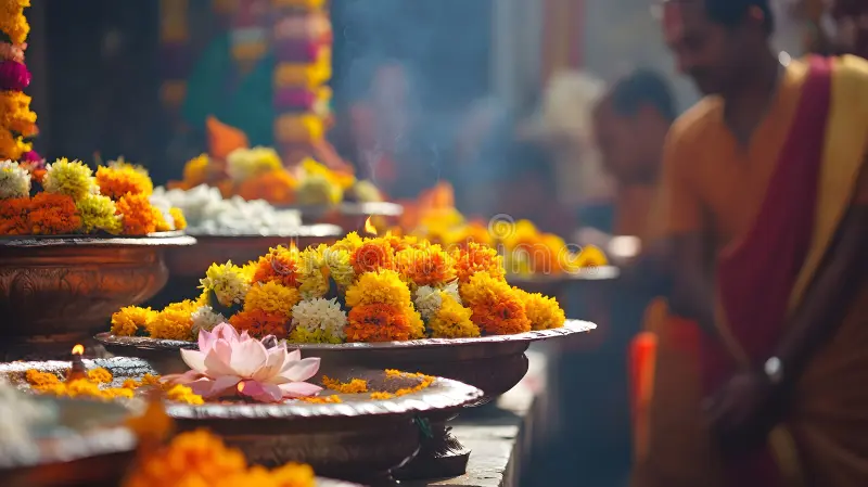 Offer Daily Flower Seva at the Temple