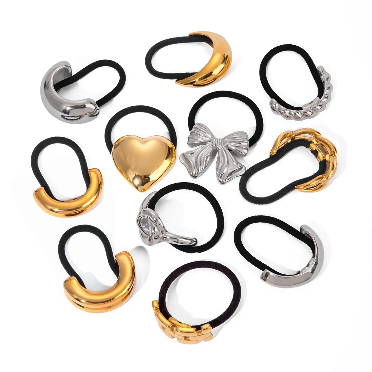 Gold Hair Ties Collection