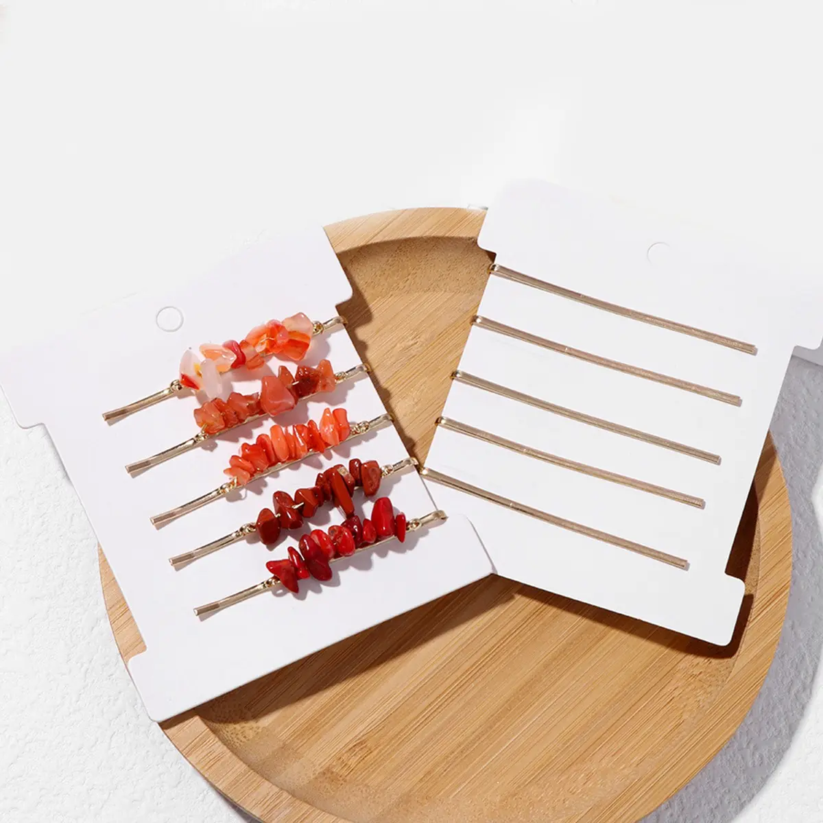 Colorful Stone Hair Clips