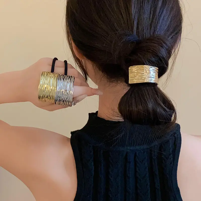 Metallic Hair Ties Set