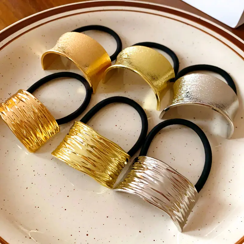 Metallic Hair Ties Set