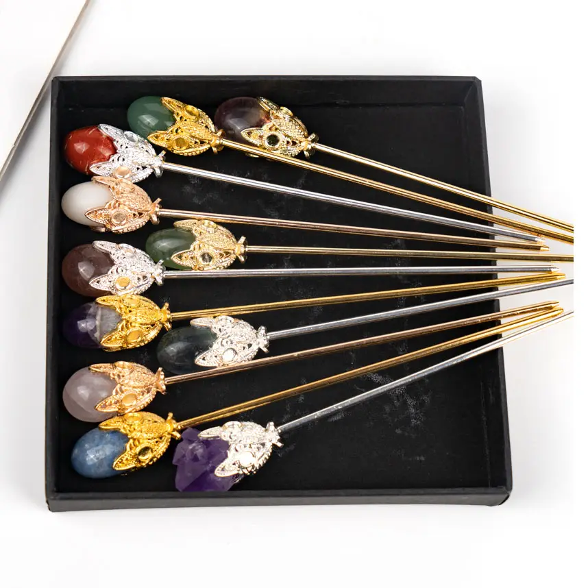 Decorative Gemstone Hair Pins