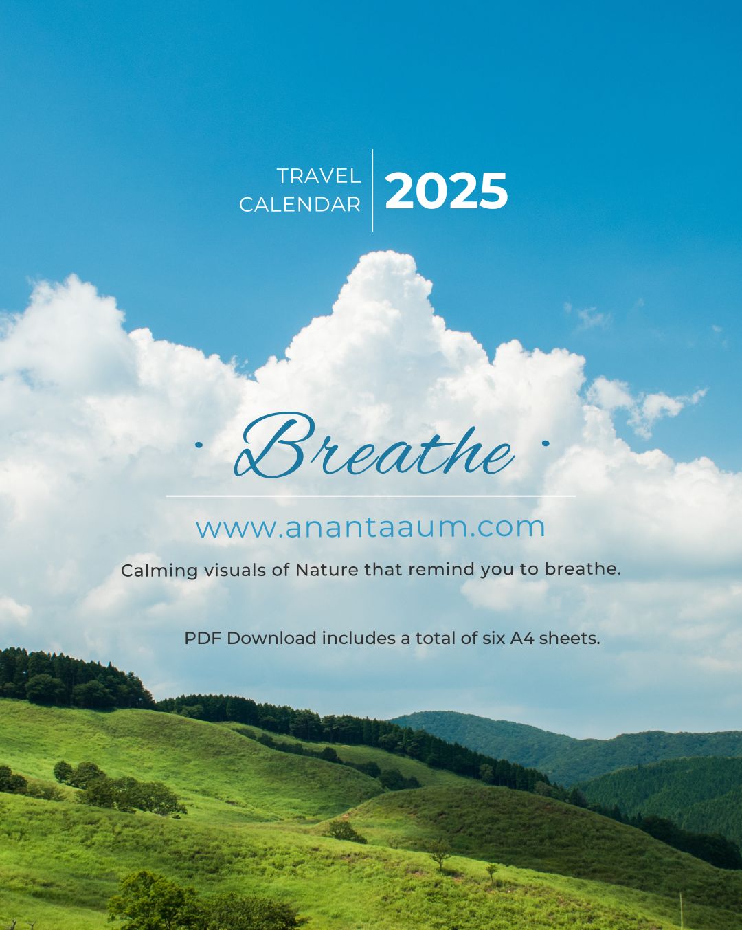 2025 Calendar BREATHE - Mid Year Discount Updated