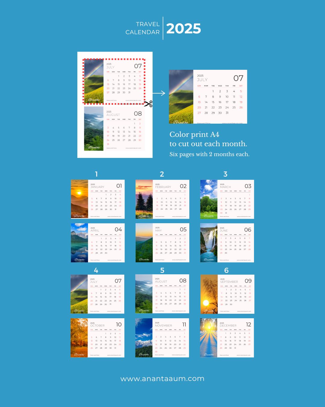 2025 Calendar BREATHE - Mid Year Discount Updated