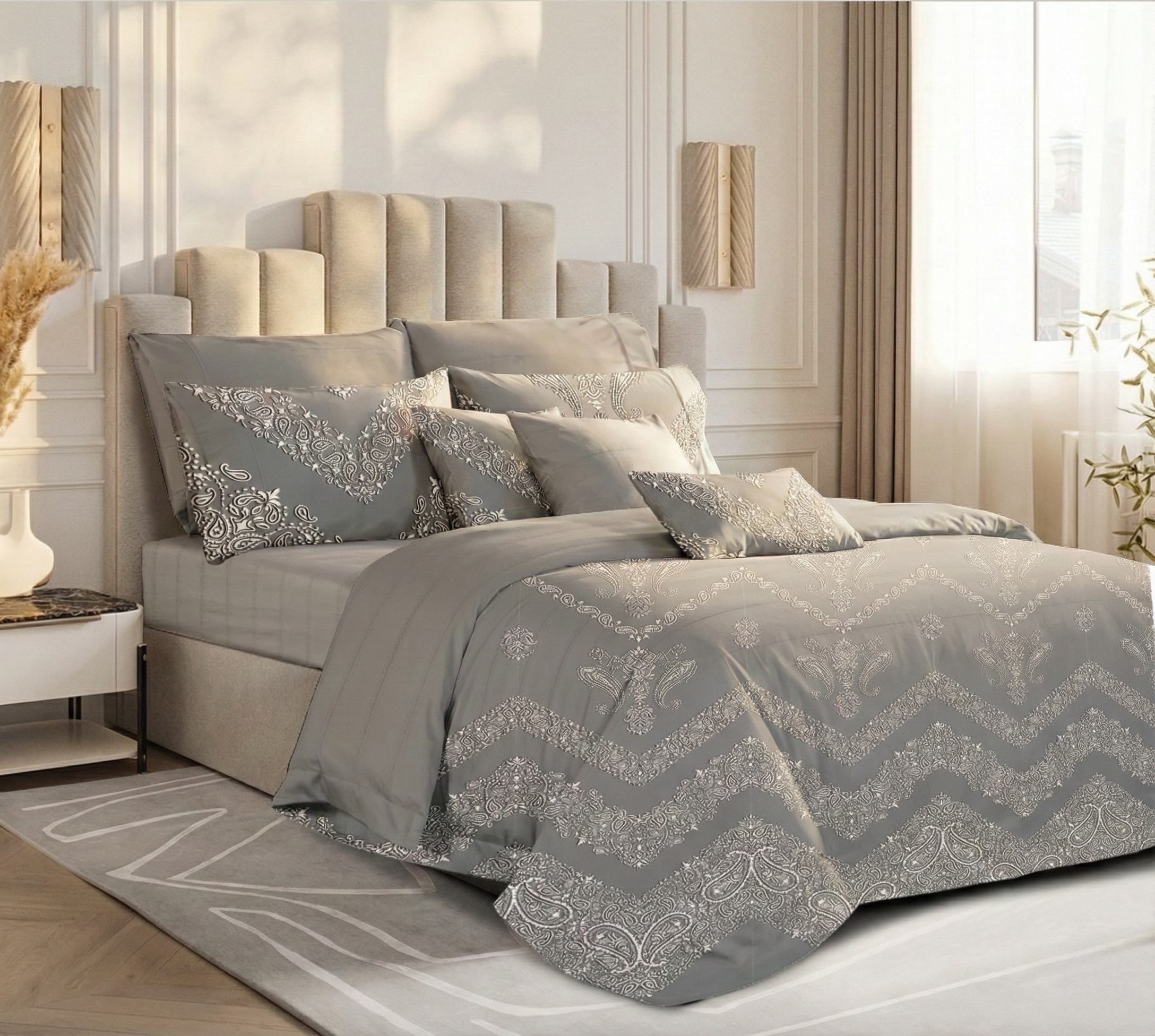 Vizon Saltanat Çift Kişilik Nevresim Takımı %100 Pamuk