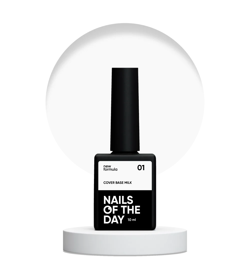 NAILSOFTHEDAY Cover base milk 01, 10 ml