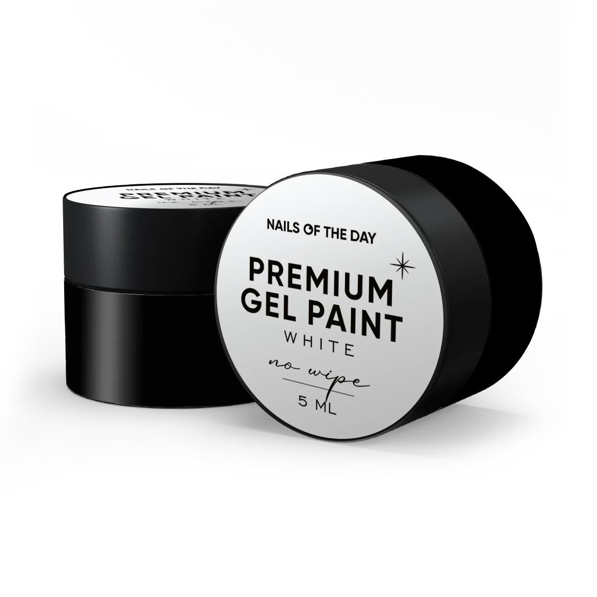 NAILSOFTHEDAY Premium gel paint White no wipe, 5 ml