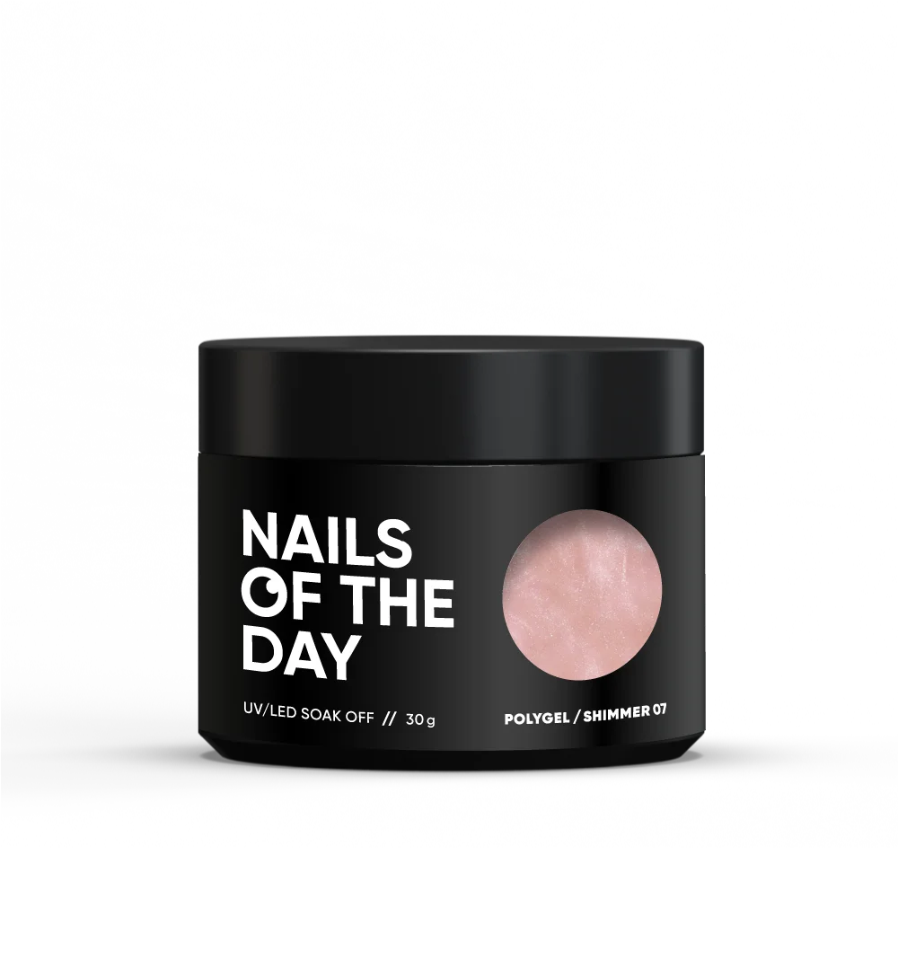 NAILSOFTHEDAY Polygel shimmer 07, 30 ml