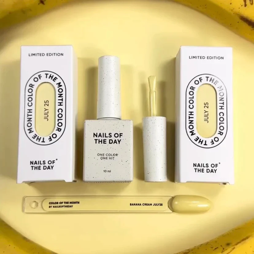 NAILSOFTHEDAY Color of the Month July 2025: Banana Cream