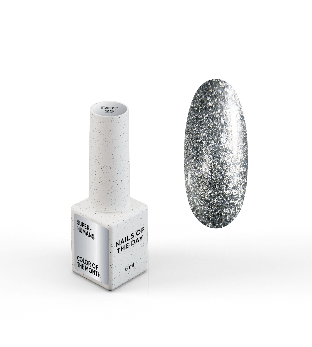 NAILSOFTHEDAY Color of the month December 2025 SUPERHUMANS