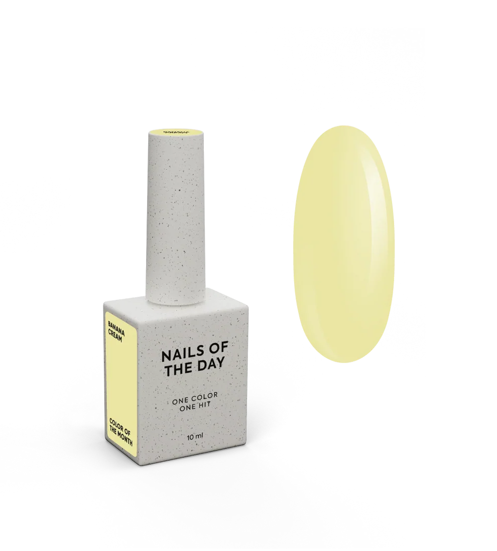 NAILSOFTHEDAY Color of the Month July 2025: Banana Cream