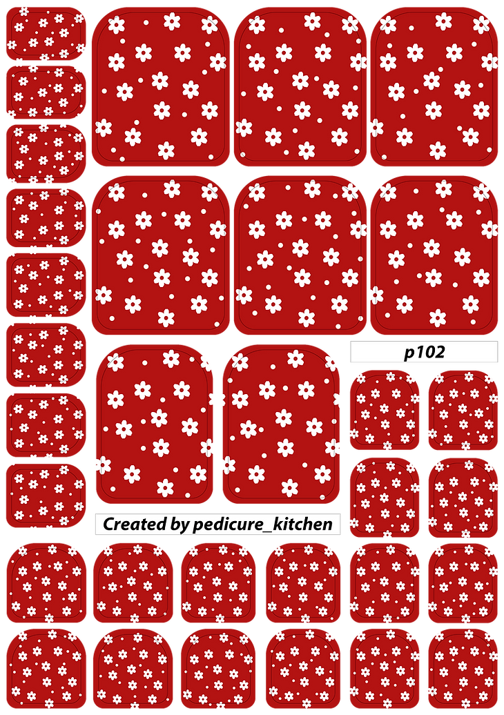 PEDICURE WRAPS P102
