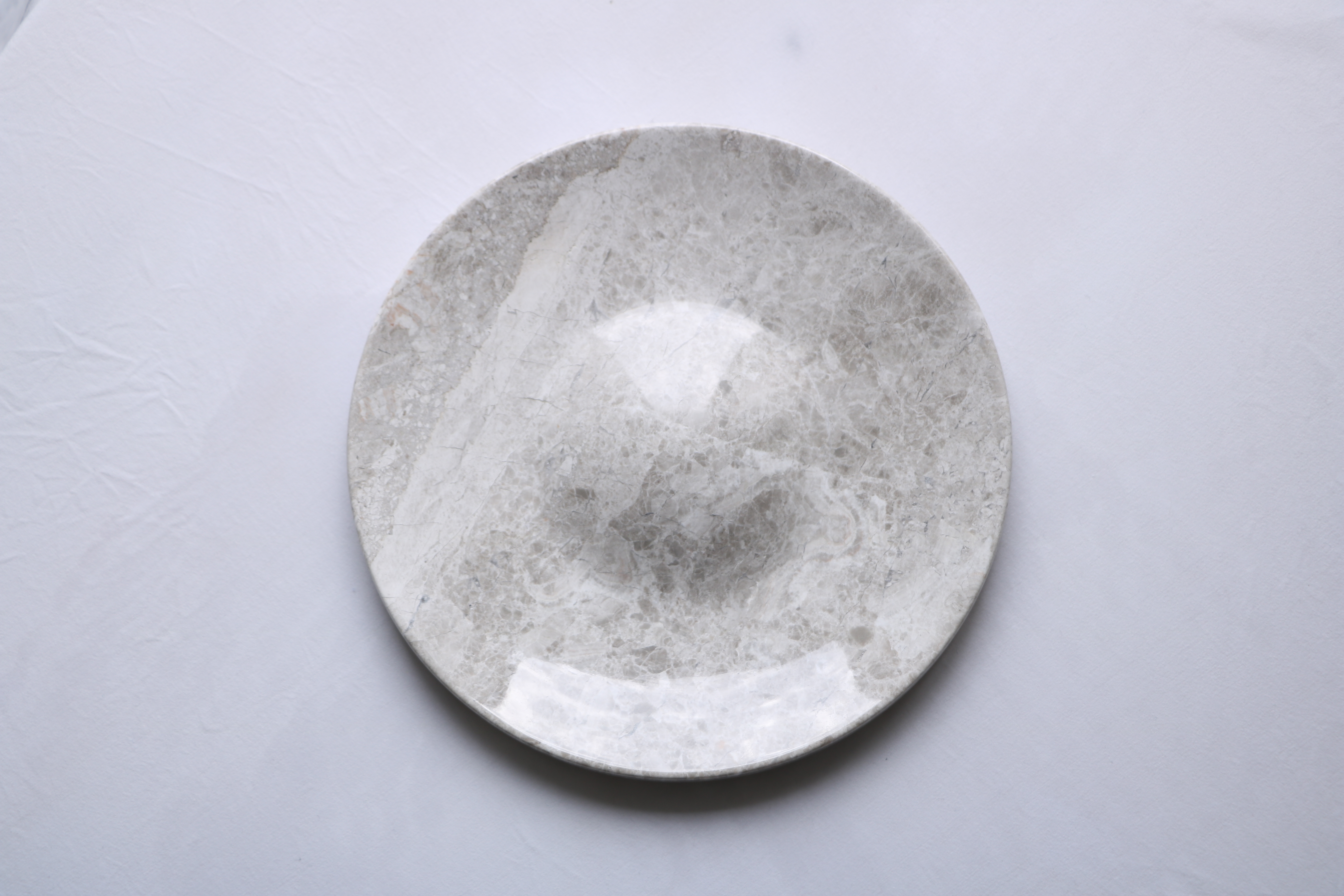 Assiette Apéritif en Marbre Naturel – Ø20 cm
