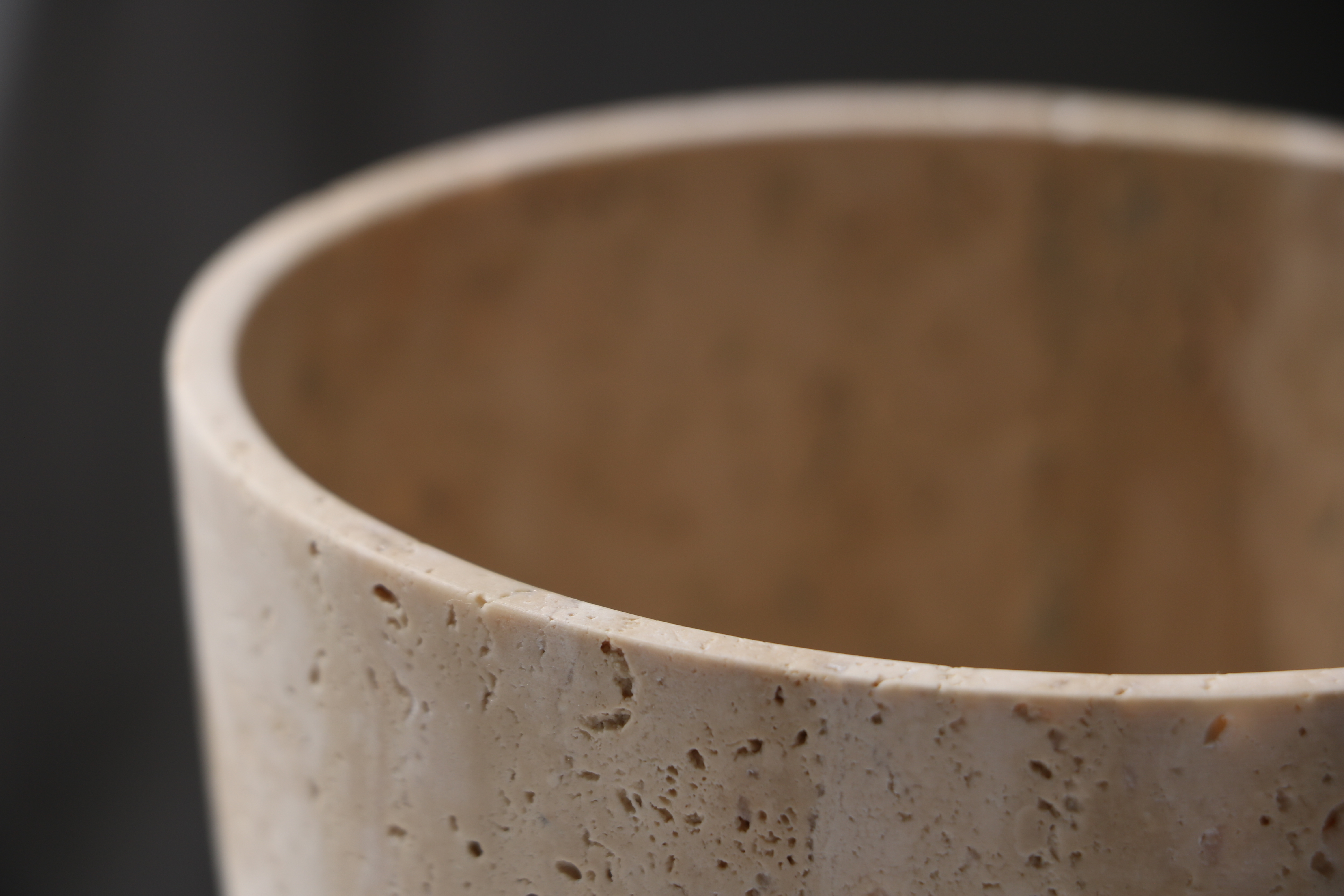 Bol en Travertin Naturel – Ø15 cm
