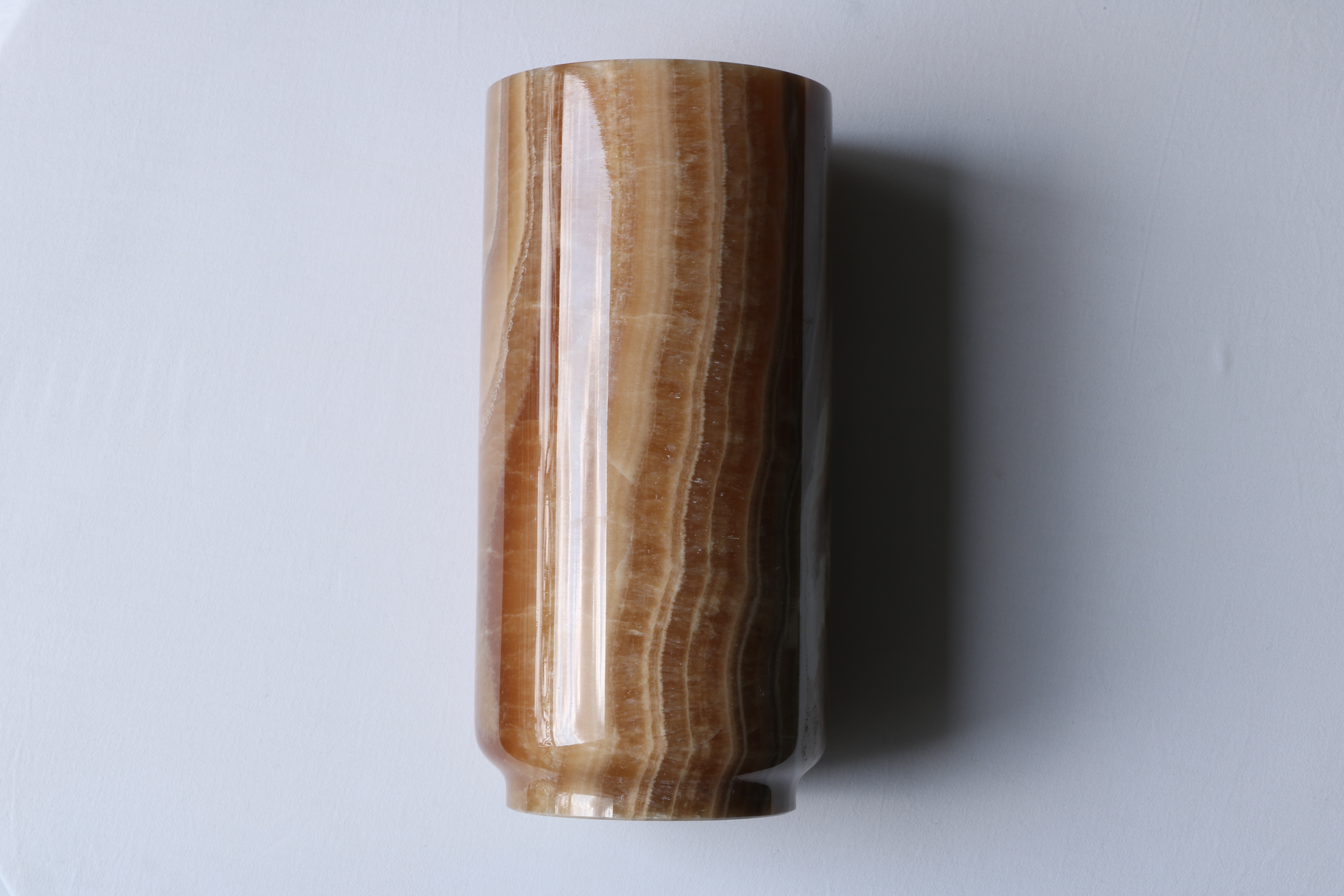 Vase Cylindrique en Marbre Naturel – 20 cm