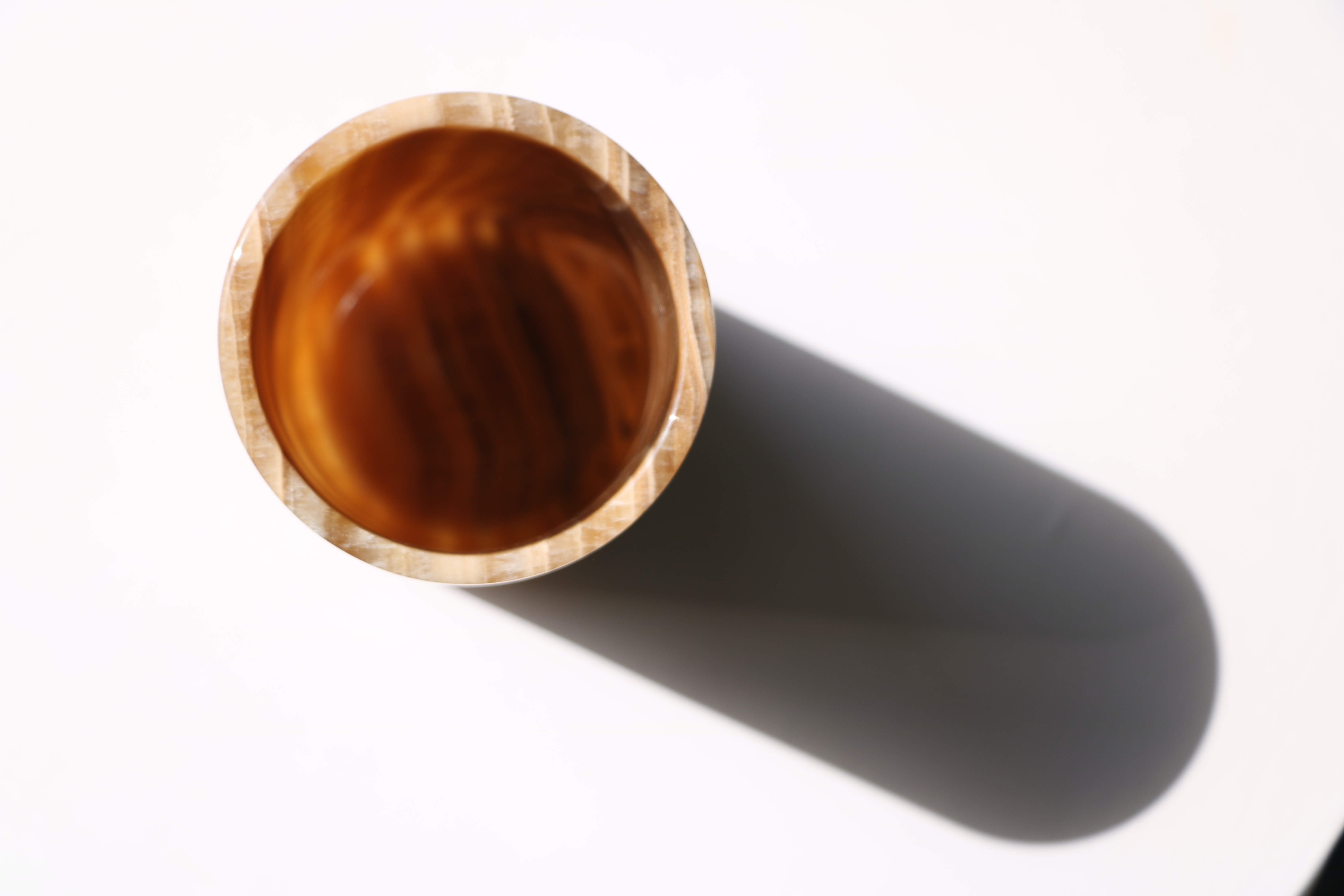 Vase Cylindrique en Marbre Naturel – 20 cm