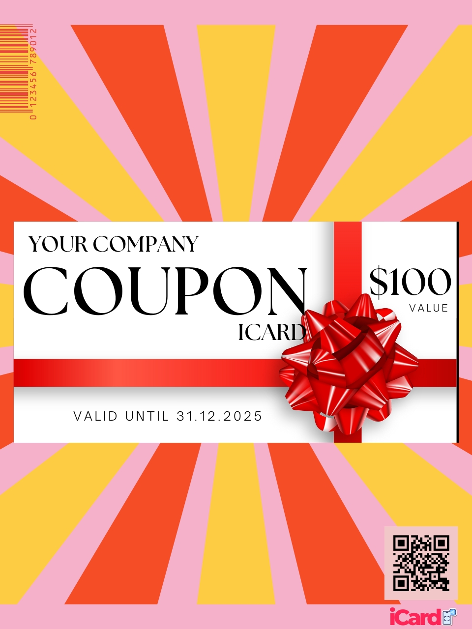電子優惠券|Coupon iCard|將自家的電子優惠券記錄於客戶的WhatsApp平台上。