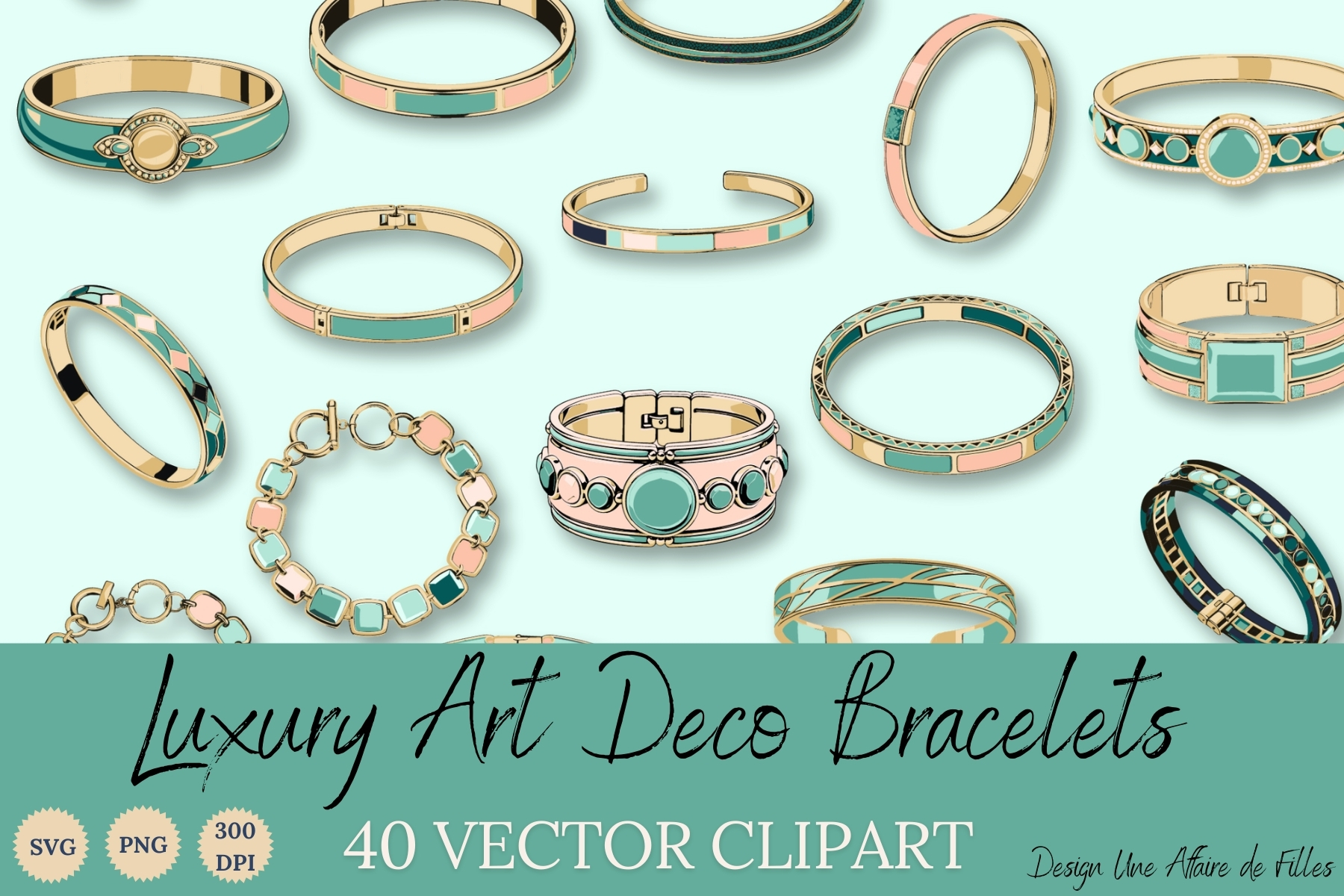 Luxury Art Deco Bracelets