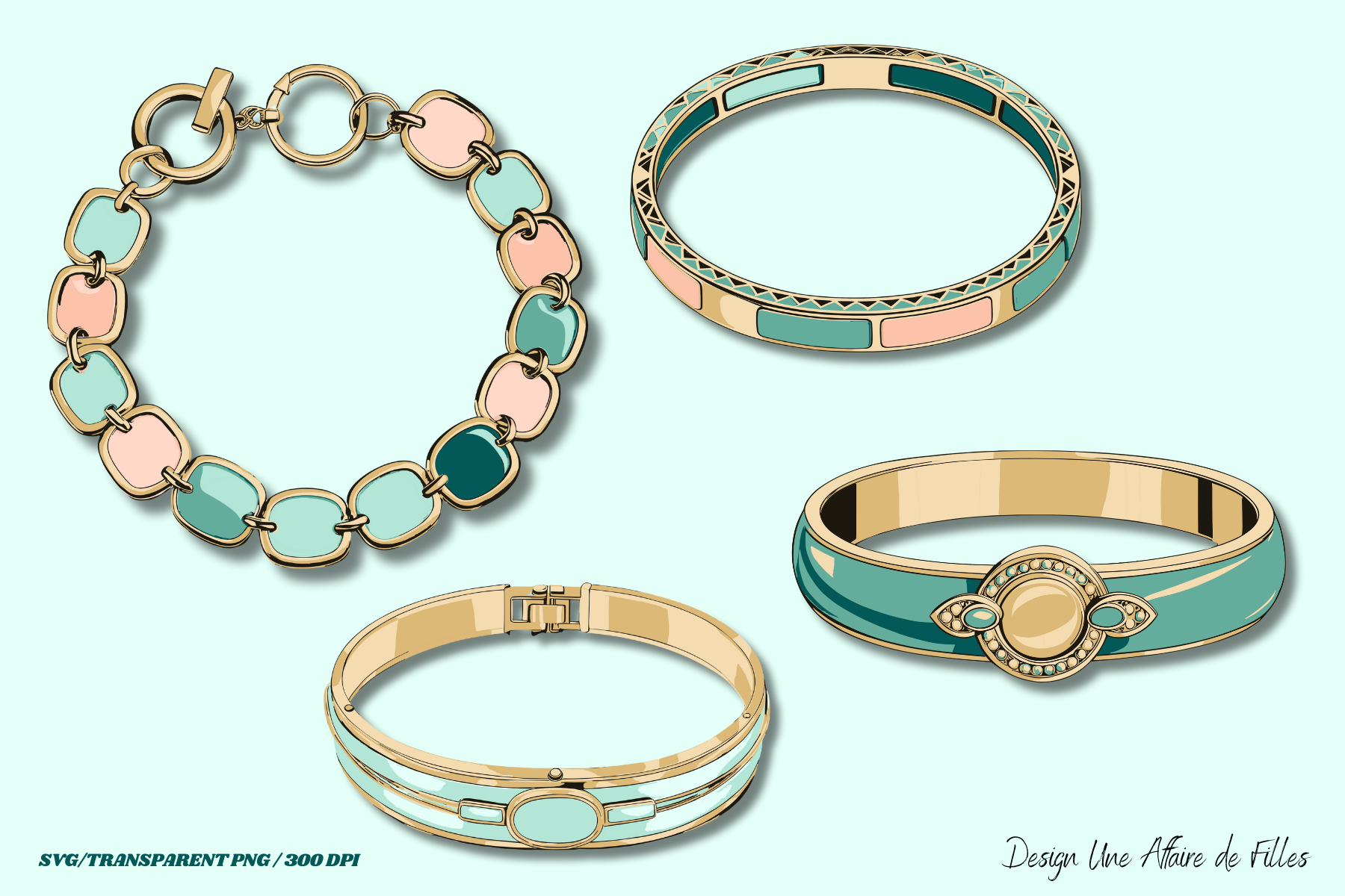 MINI FREE VERSION : Art Deco Bracelets