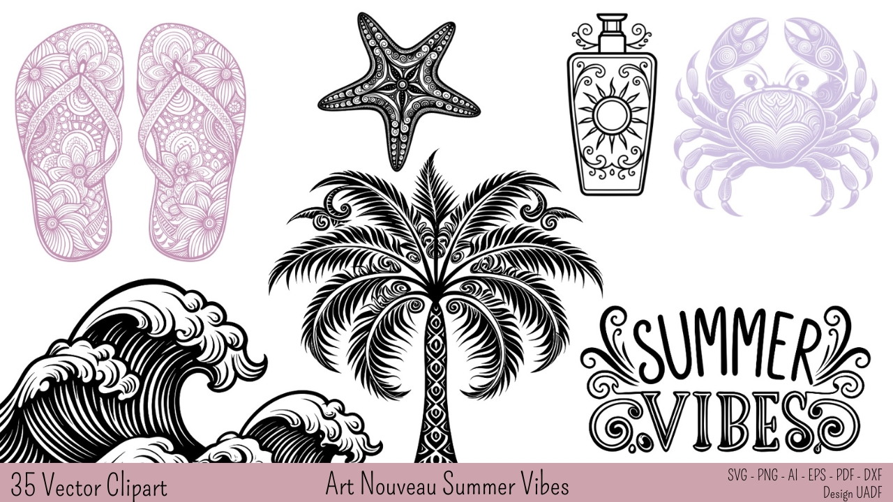 35 Art Nouveau Summer Vibes