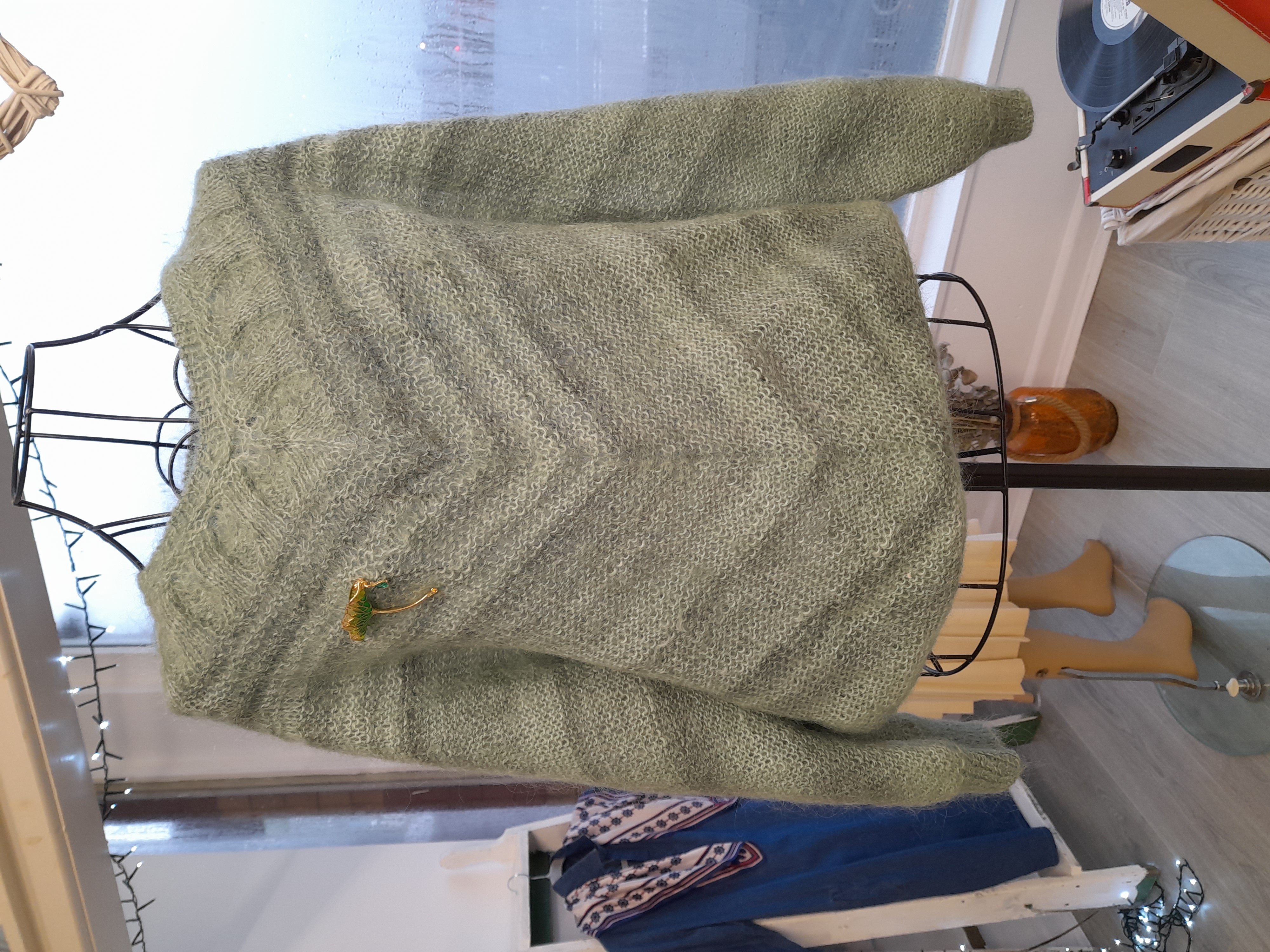 Green Vintage Knitted Sweater