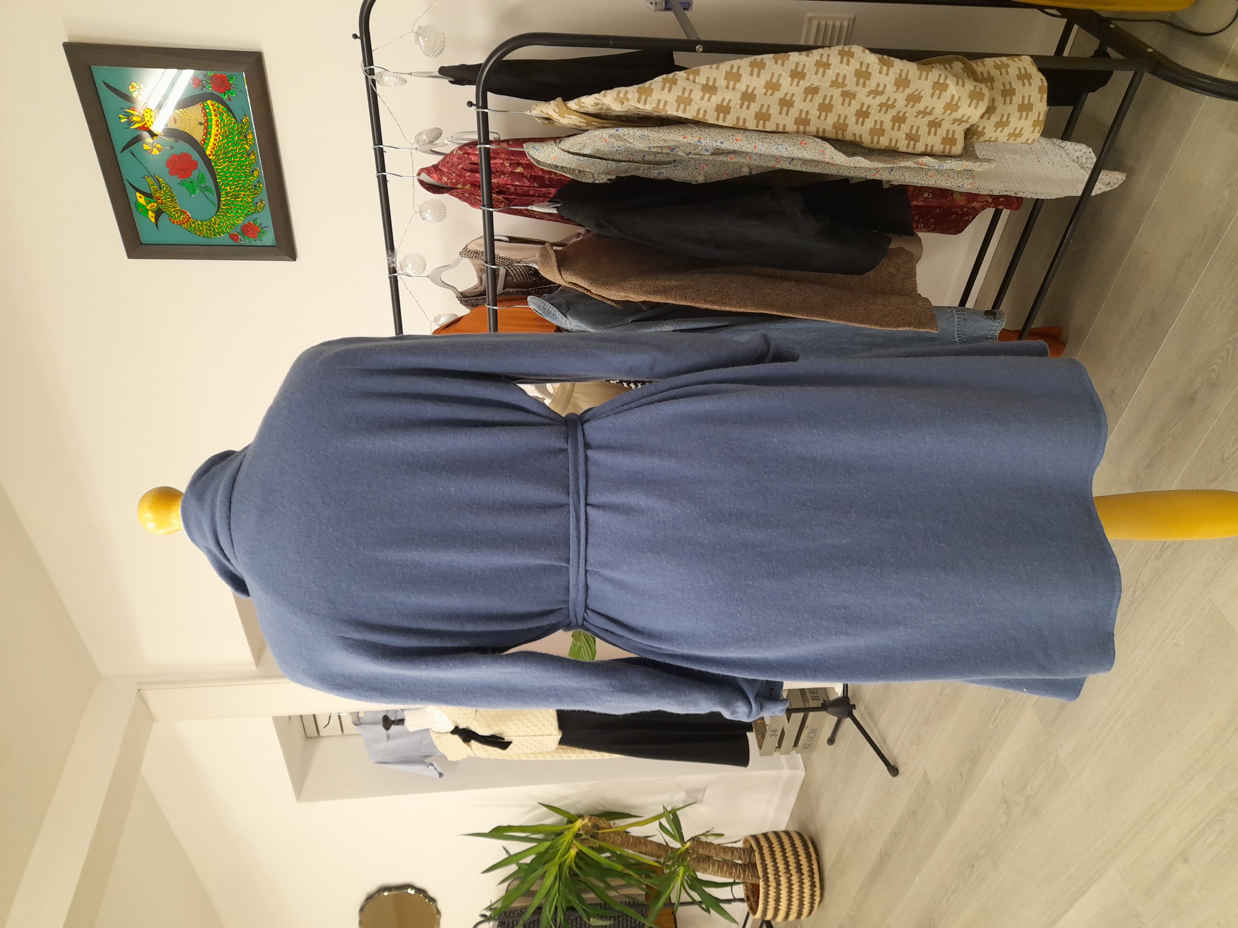 Blue Soft - Long Sleeve Dress 