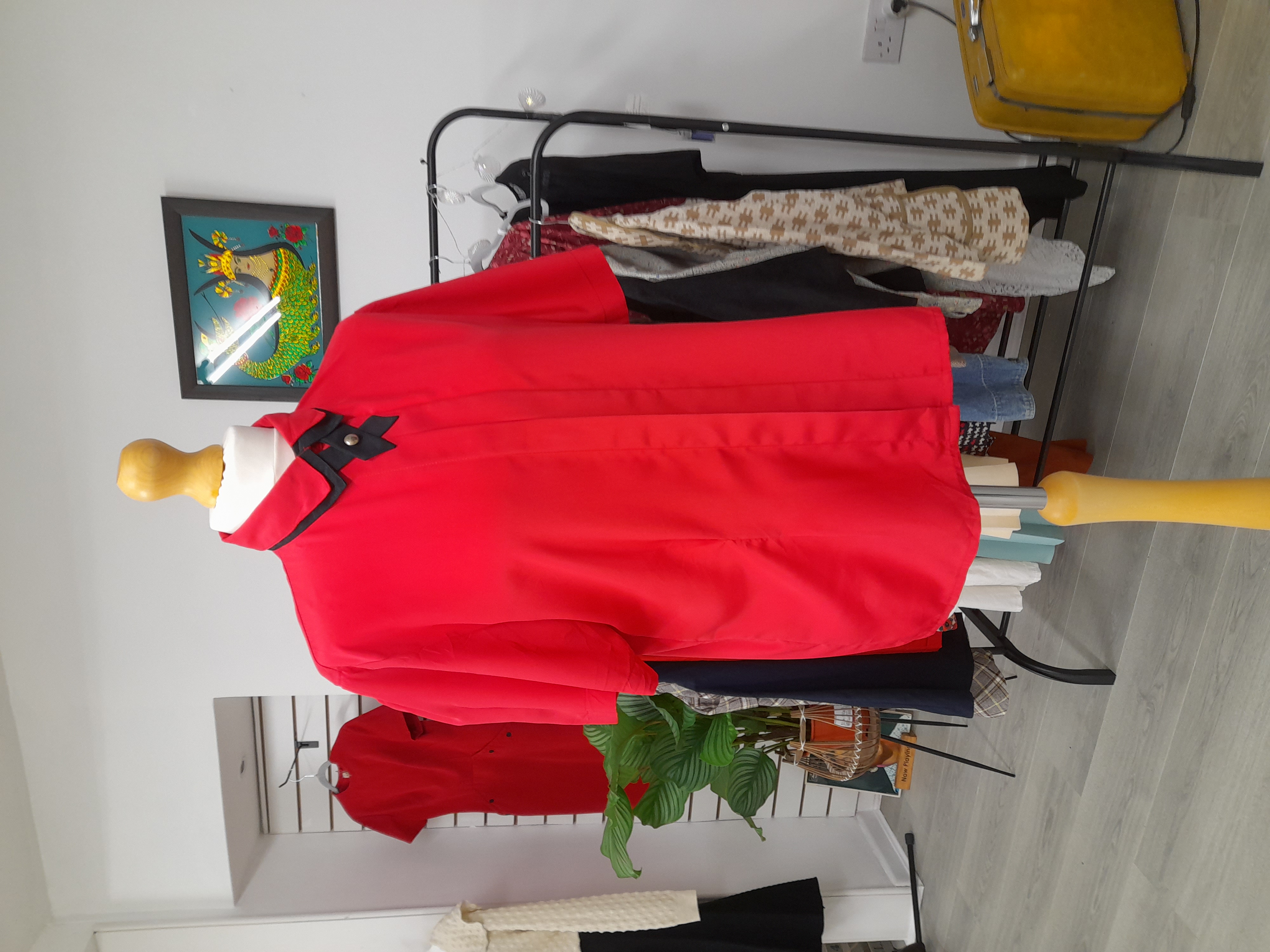 Red Vintage Blouse